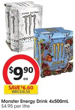 Coles Monster Energy Drink offer