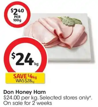 Coles Don Honey Ham offer