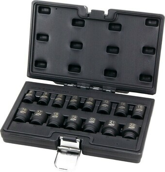 Autobarn Chicane 15 Piece 3/8” DR Metric Impact Socket Set offer