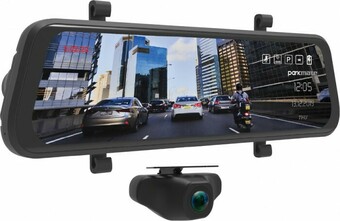 Autobarn Parkmate 9.6” Clip On Rearview Mirror with Dual DVR & Reverse Camera Monitor offer