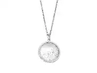 Bevilles Jewellery Stainless Steel Crystal Locket Necklace offer