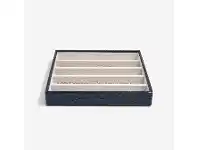 Bevilles Jewellery Stackers Classic 5 Necklace Compartment Layer - Navy Croc offer