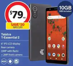 Coles Telstra T-Essential 2 offer