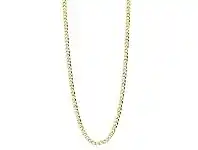 Bevilles Jewellery 9ct Yellow Gold Hollow Curb Necklace 55cm offer