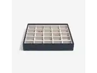 Bevilles Jewellery Stackers Classic 25 Compartment Layer - Navy Croc offer