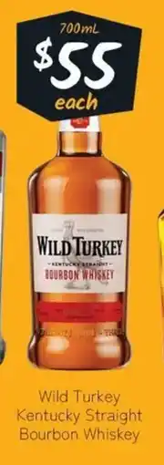 Cellarbrations Wild Turkey Kentucky Straight Bourbon Whiskey offer
