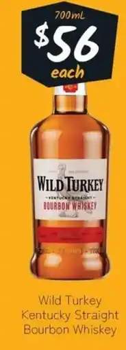 Cellarbrations Wild Turkey Kentucky Straight Bourbon Whiskey offer