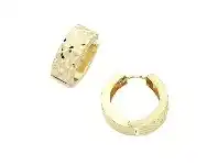 9ct Yellow Gold Silver Filled Huggie Hoop Earrings
