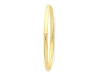 Bevilles Jewellery 9ct Yellow Gold Silver Infused Bangle offer