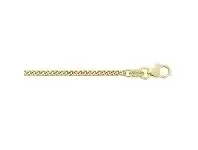 Bevilles Jewellery 9ct Yellow Gold Silver Filled Curb Chain Necklace 45cm offer