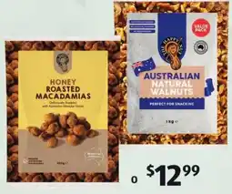 ALDI The Happy Nut Honey Roasted Macadamias offer