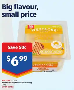 ALDI Westacre Dairy Cheese Slices Colby offer