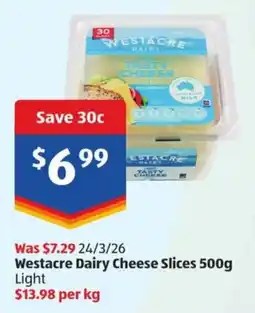 ALDI Westacre Dairy Cheese Slices offer
