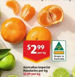 ALDI Australian Imperial Mandarins per kg offer