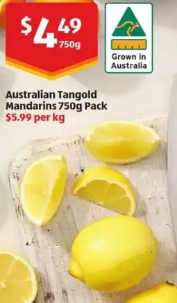 ALDI Australian Tangold Mandarins Pack offer