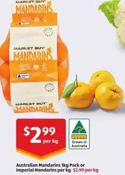 ALDI Australian Mandarins Pack or Imperial Mandarins offer