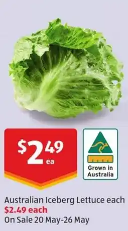 ALDI Australian Iceberg Lettuce offer