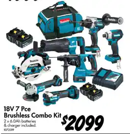 Bunnings 18V 7 Pce Brushless Combo Kit offer