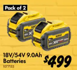 Bunnings 18V/54V 9.0Ah Batteries offer