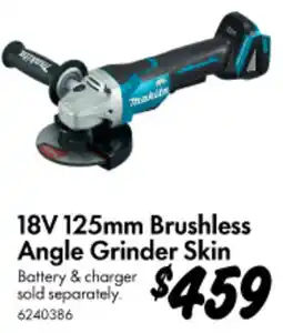 Bunnings 18V 125mm Brushless Angle Grinder Skin offer