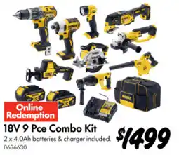 Bunnings 18V 9 Pce Combo Kit offer