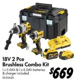 Bunnings 18V 2 Pce Brushless Combo Kit offer