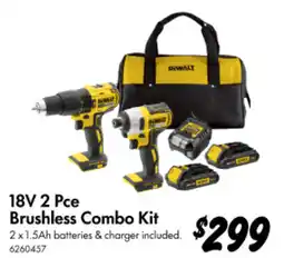Bunnings 18V 2 Pce Brushless Combo Kit offer