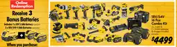 Bunnings 18V/54V 16 Pce Combo Kit offer
