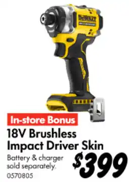Bunnings 18V Brushless Impact Driver Skin offer