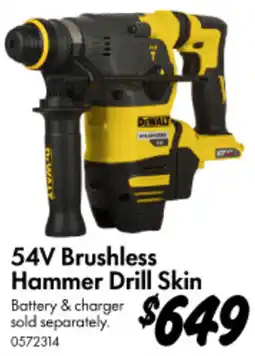 Bunnings 54V Brushless Hammer Drill Skin offer