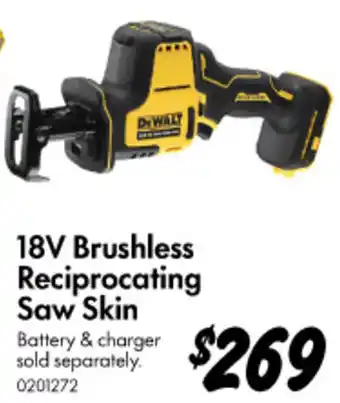 18V Brushless Reciprocating Saw Skin