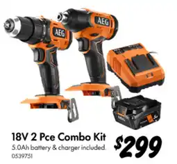 Bunnings 18V 2 Pce Combo Kit offer