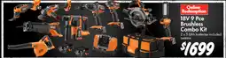 Bunnings 18V 9 Pce Brushless Combo Kit offer