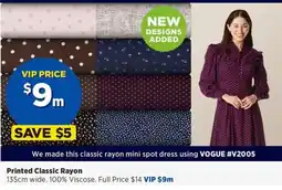 Spotlight Printed Classic Rayon offer