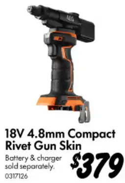 Bunnings 18V 4.8mm Compact Rivet Gun Skin offer