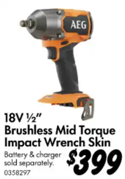 Bunnings Brushless Mid Torque Impact Wrench Skin offer