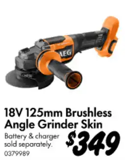 Bunnings 18V 125mm Brushless Angle Grinder Skin offer