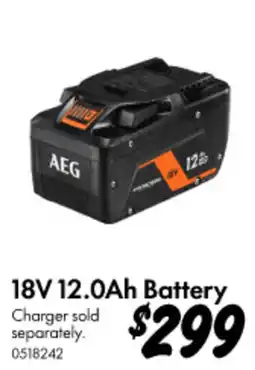 Bunnings 18V 12.0Ah Battery offer