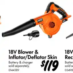 Bunnings 18V Blower & Inflator/Deflator Skin offer