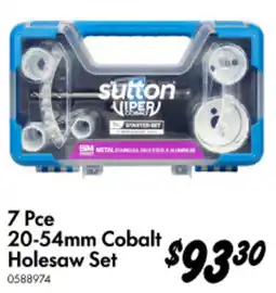 Bunnings 7 Pce Cobalt Holesaw Set offer