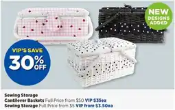 Spotlight Sewing Storage Cantilever Baskets offer