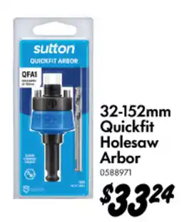 Bunnings 32-152 mm Quickfit Holesaw Arbor offer