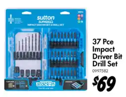 Bunnings 37 Pce Impact Driver Bit Drill Set offer