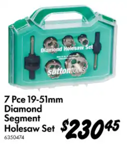 Bunnings 7 Pce 19-51mm Diamond Segment Holesaw Set offer