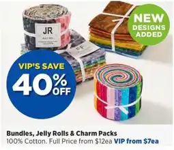 Spotlight Bundles Jelly Rolls & Charm Packs offer