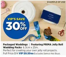 Spotlight Packaged Waddings Featuring PRIMA Jelly Roll Wadding Packs offer