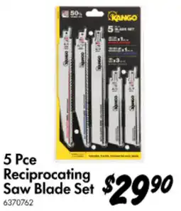 Bunnings 5 Pce Reciprocating Saw Blade Set offer