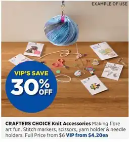 Spotlight Crafters choice knit accessories offer