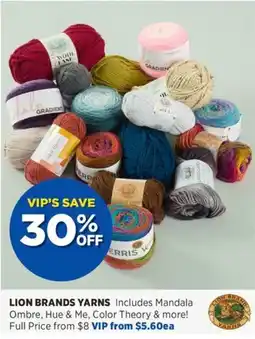 Spotlight Lion brands yarns offer