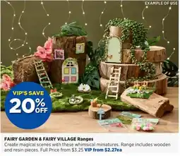 Spotlight Fairy garden & fairy village ranges offer